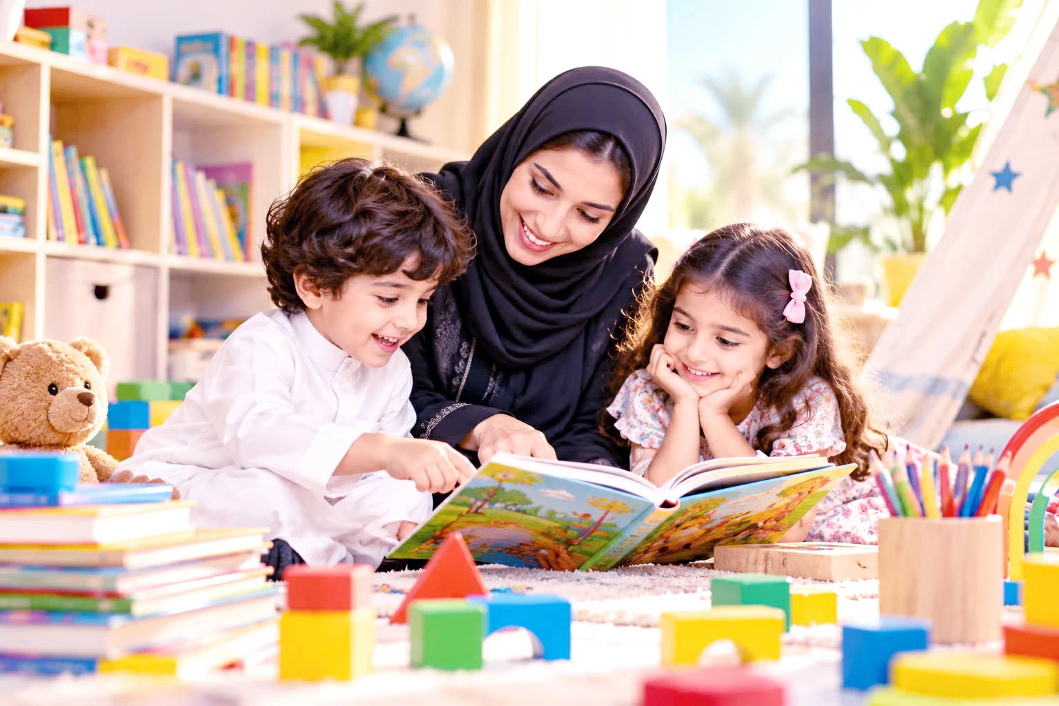17.6 % يلتحقون ببرامج الطفولة المبكرة.. 89.6 % يعيشون في بيئة منزلية محفّزة
